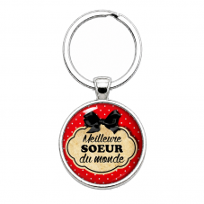 Porte-clé "Meilleure Sœur du Monde" Cadeau pour la Création de Bijoux Fantaisie - DIY