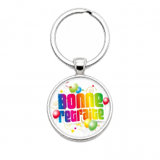 Porte-clé "Bonne Retraite" Multicolore Cadeau pour la Création de Bijoux Fantaisie - DIY