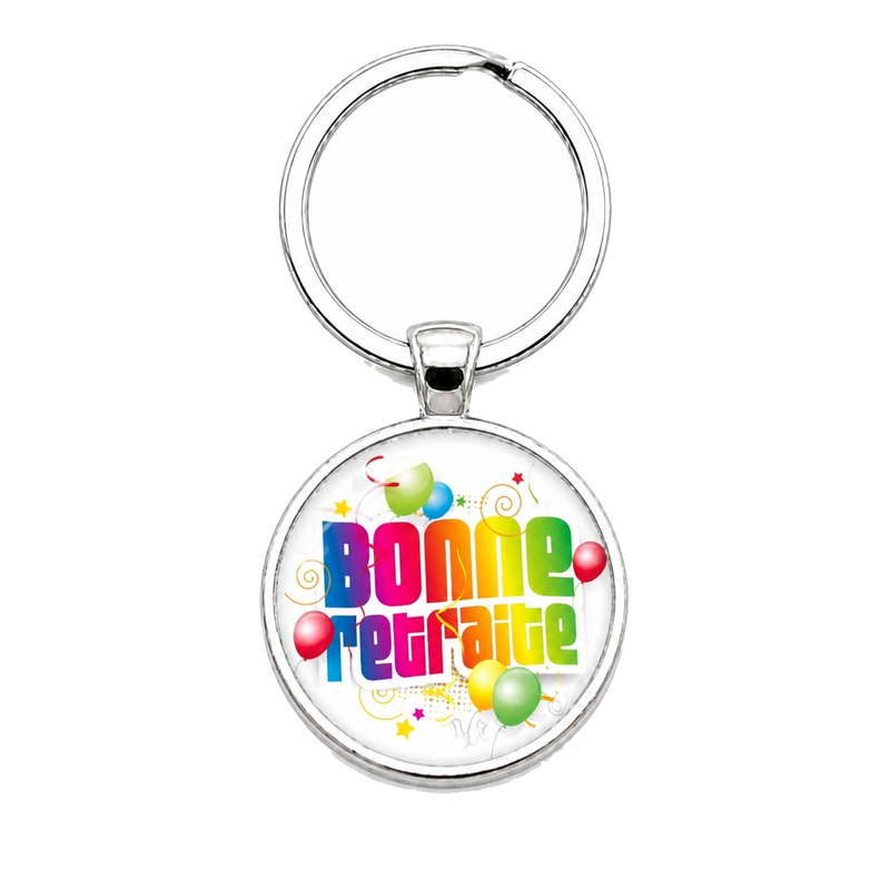 Porte-clé "Bonne Retraite" Multicolore Cadeau
