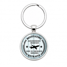 Porte-clé "Destination Retraite" Cadeau pour la Création de Bijoux Fantaisie - DIY