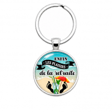 Porte-clé "Les Plaisirs de la Retraite" Cadeau pour la Création de Bijoux Fantaisie - DIY