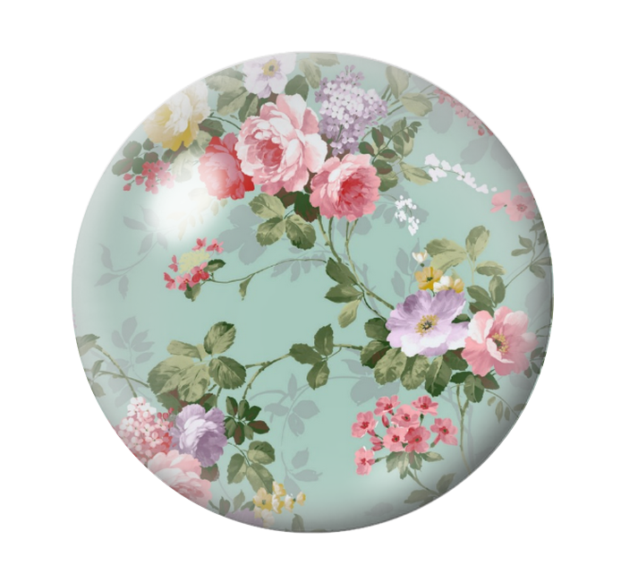 Cabochons en Verre Illustré Fleurs Liberty 12 à 25mm