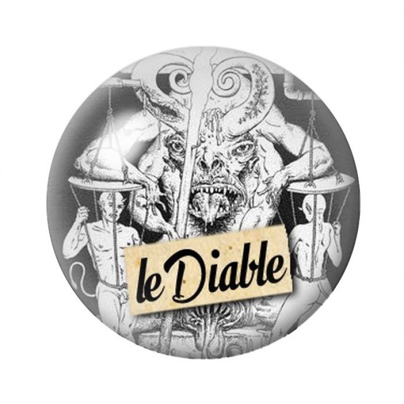 Cabochon en Verre Illustré Tarot Divinatoire 12 à 25mm
