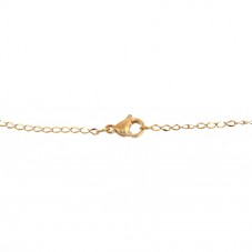 Collier Chaîne Dorée 3x1,8mm en Acier Inoxydable - 45cm Long