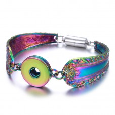 Support Bracelet en Métal pour Bouton Snap 18mm