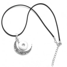 Support Collier 43cm avec Pendentif pour Bouton Snap 18mm