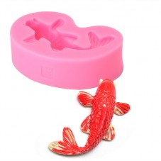 Moule en Silicone Poisson 5,5x3,5cm Fimo Résine Gâteau 