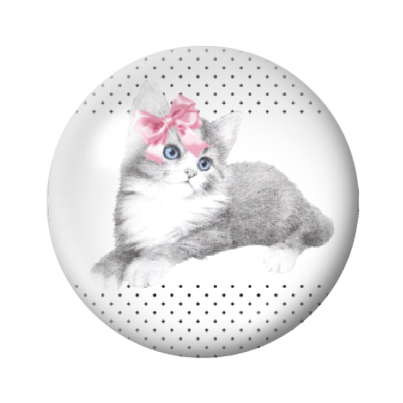 Cabochon en Verre Illustré Chat 12 à 25mm