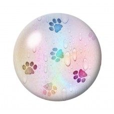 Cabochon en Verre Illustré Pattes  Chat 12 à 25mm pour la Création de Bijoux Fantaisie - DIY
