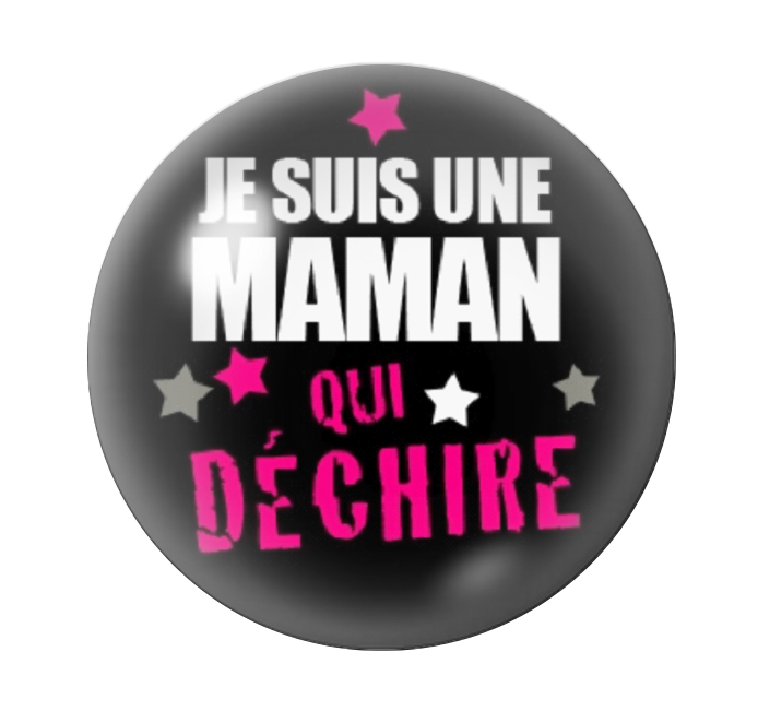 Cabochon en Verre Illustré Maman qui Déchire 12 à 25mm