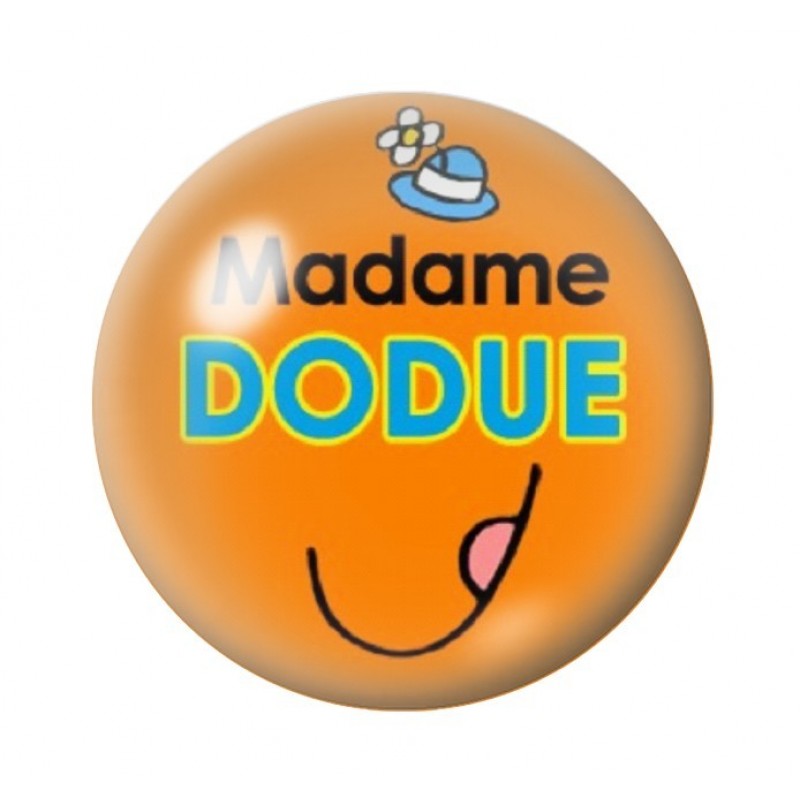 Cabochon en Verre Illustré Madame Dodue 12 à 25mm