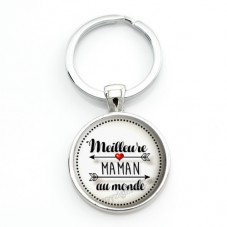 Porte-clé "Je t'aime Maman" Cadeau Fête des Mères pour la Création de Bijoux Fantaisie - DIY