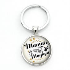 Porte-clé "Je t'aime Maman" Cadeau Fête des Mères pour la Création de Bijoux Fantaisie - DIY