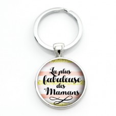 Porte-clé "Je t'aime Maman" Cadeau Fête des Mères pour la Création de Bijoux Fantaisie - DIY
