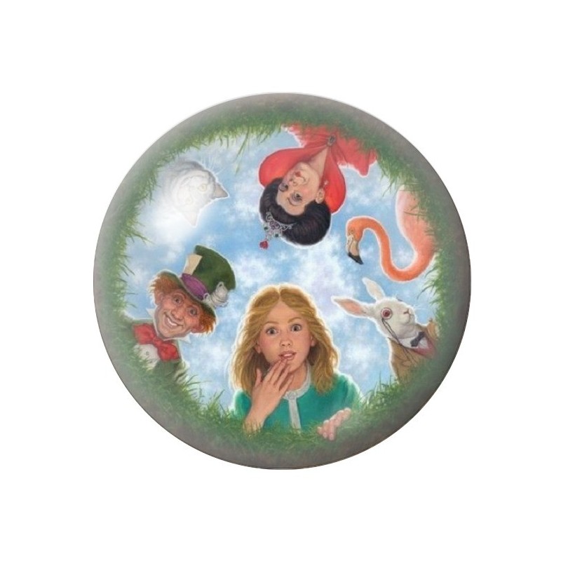 Cabochon en Verre Illustré Alice au Pays des Merveilles 12 à 25mm