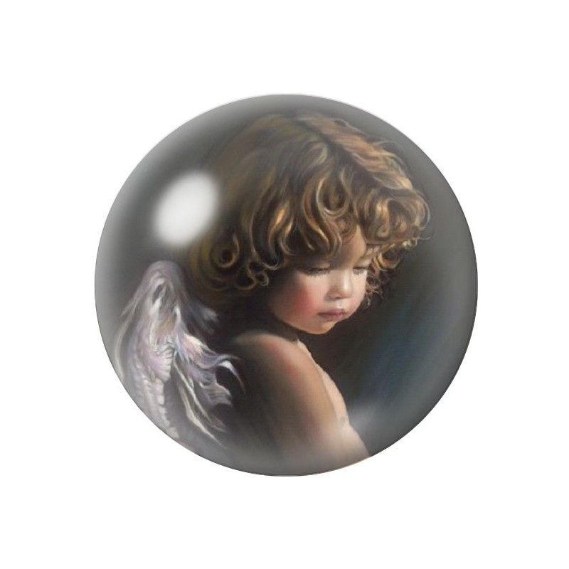 Cabochon en Verre Illustré Ange 12 à 25mm