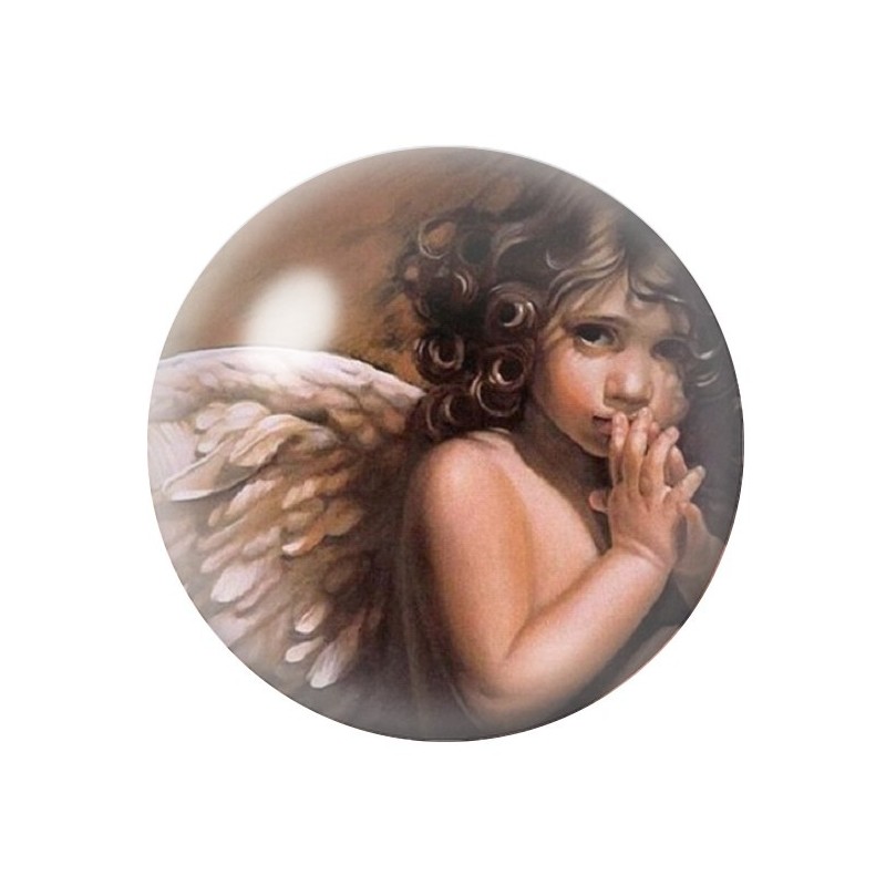 Cabochon en Verre Illustré Ange 12 à 25mm