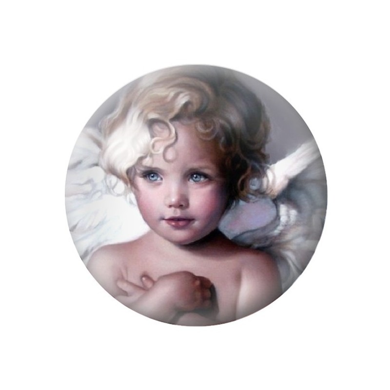 Cabochon en Verre Illustré Ange 12 à 25mm