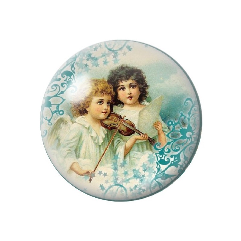 Cabochon en Verre Illustré Ange 12 à 25mm
