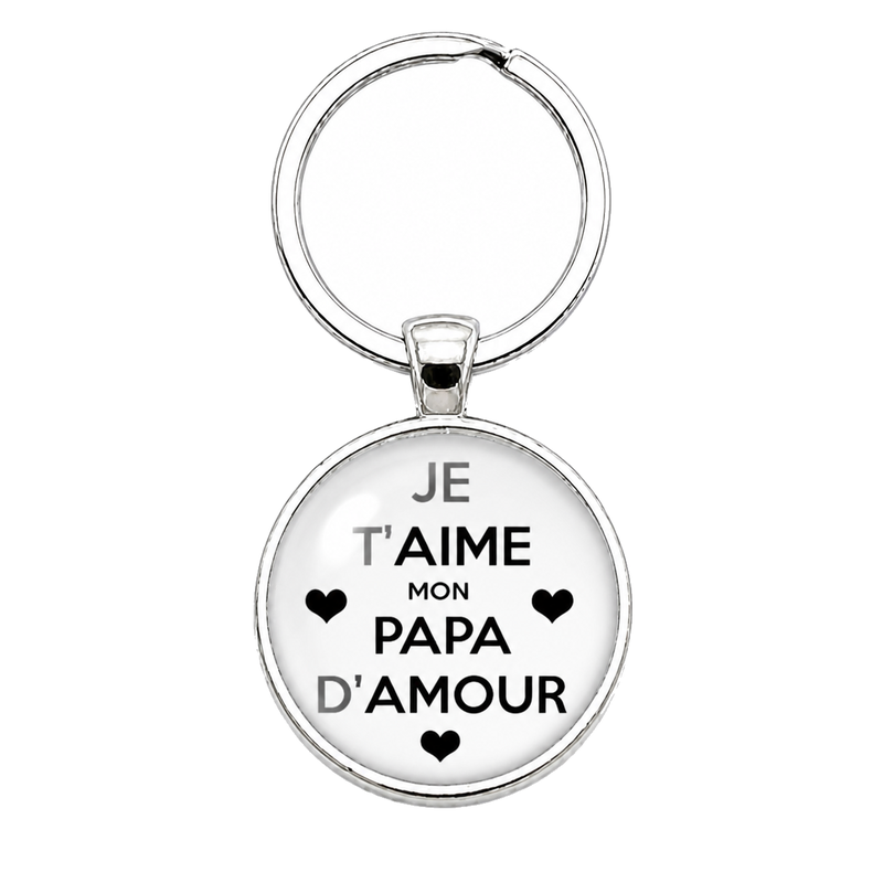 Porte-clé "Je t’aime Papa d’Amour" Cadeau Fête des Pères