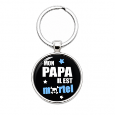 Porte-clé "Papa Mortel" Cadeau Fête des Pères pour la Création de Bijoux Fantaisie - DIY