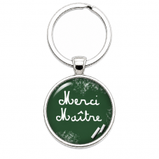 Porte-clé "Merci Maître" Tableau Vert Cadeau de Fin d’Année d’École pour la Création de Bijoux Fantaisie - DIY