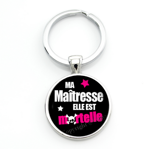 Porte-clé "Maîtresse Mortelle" Cadeau de Fin d'Année d’École