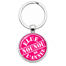 Porte-clé "Élue Nounou de l’Année" Cadeau de Fin d’Année d’École pour la Création de Bijoux Fantaisie - DIY
