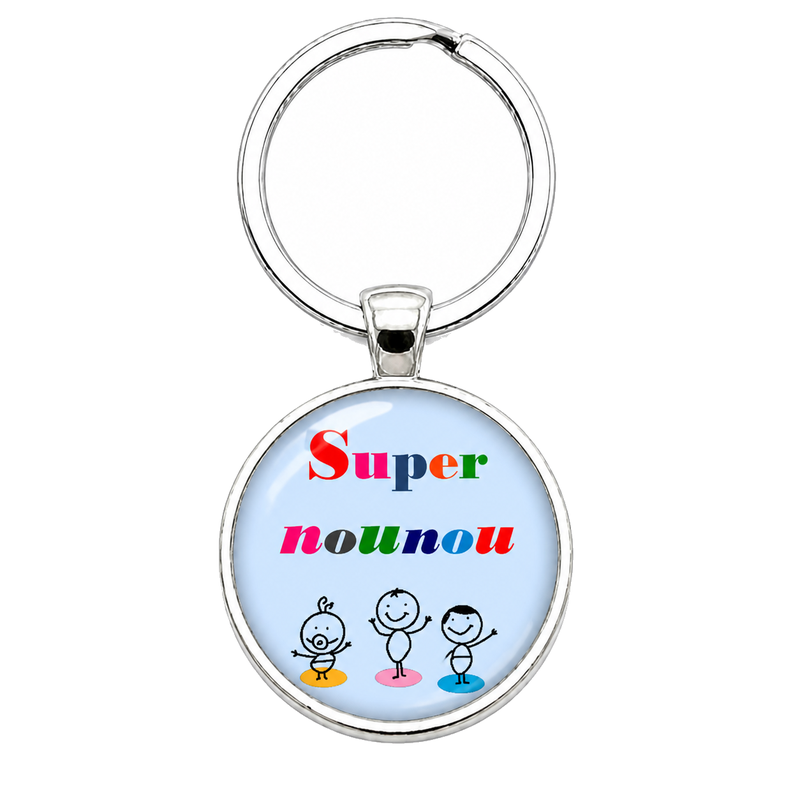 Porte-clé "Super Nounou" Enfants Cadeau de Fin d’Année d’École