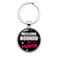 Porte-clé "Meilleure Nounou du Monde" Cadeau de Fin d’Année d’École pour la Création de Bijoux Fantaisie - DIY