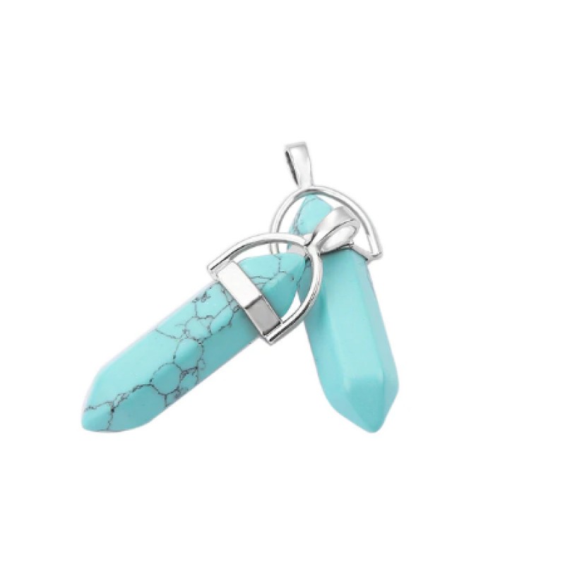 Pendentif en Pierre Naturelle Turquoise 4cm