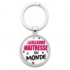 Porte-clé "Meilleure Maîtresse du Monde" Cadeau de Fin d'Année d’École pour la Création de Bijoux Fantaisie - DIY