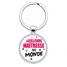 Porte-clé "Meilleure Maîtresse du Monde" Cadeau de Fin d’Année d’École pour la Création de Bijoux Fantaisie - DIY