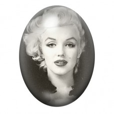 Cabochon en Verre Illustré Portrait Doux de Marilyn Monroe 13x18, 18x25 ou 30x40mm pour la création de bijoux fantaisie - DIY