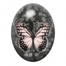 Cabochon en Verre Illustré Papillon 13x18, 18x25 ou 30x40mm pour la Création de Bijoux Fantaisie - DIY