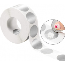 10 Étiquettes Autocollantes à Gratter 25mm pour Faire-part Carte Anniversaire Mariage