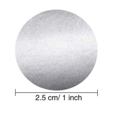 10 Étiquettes Autocollantes à Gratter 25mm pour Faire-part Carte Anniversaire Mariage