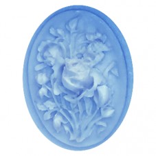 Moule en Silicone Camée Fleurs 33x23mm Fimo Résine Gâteau