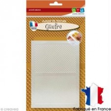 2 Plaques de Textures Gauffre Pâte Polymère Fimo