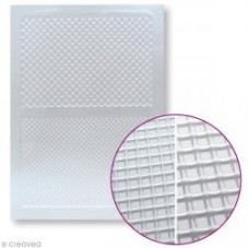 2 Plaques de Textures Gauffre Pâte Polymère Fimo