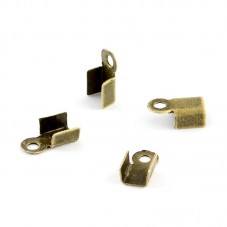 50 Embouts Attaches pour Cordon 3mm Argenté, Platine, Gunmétal ou Bronze