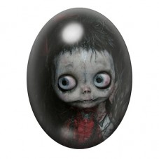 Cabochon en Verre Illustré Poupée Blythe Gothique 13x18, 18x25 ou 30x40mm pour la Création de Bijoux Fantaisie - DIY