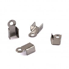 50 Embouts Attaches pour Cordon 3mm Argenté, Platine, Gunmétal ou Bronze