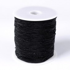 1 Mètre de Chaine à Maille Noire 2mm