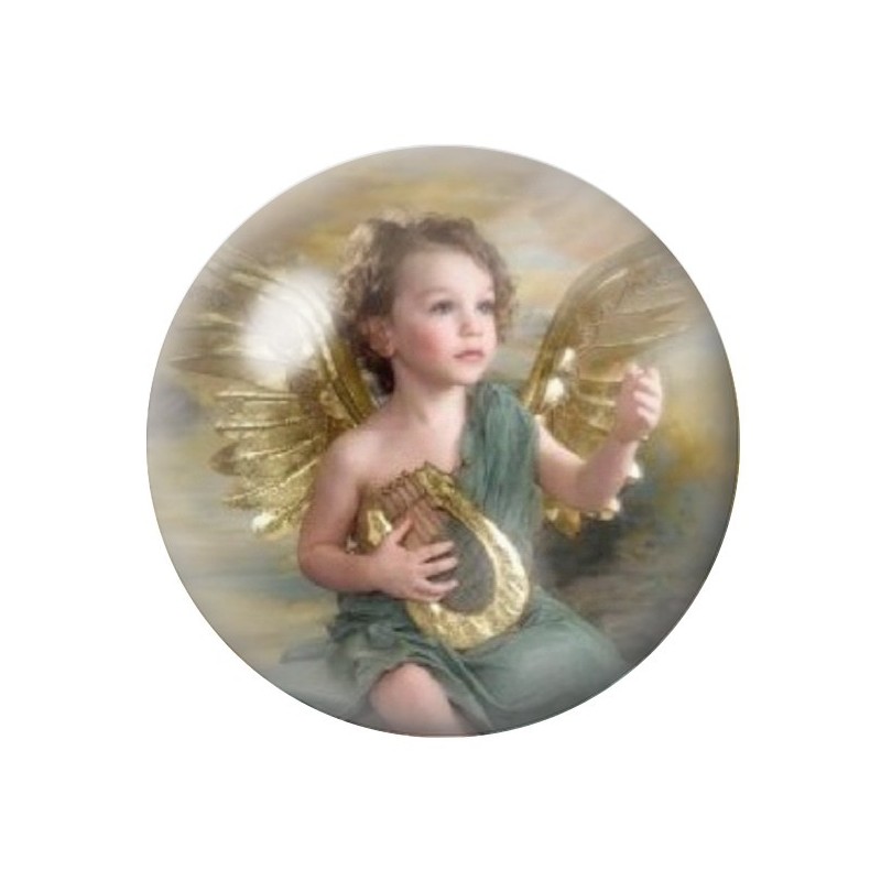 Cabochon en Verre Illustré Ange 12 à 25mm