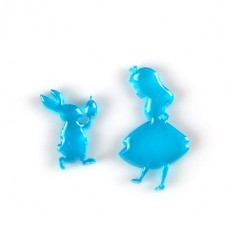 Moule en Silicone Alice au Pays des Merveilles Fimo Résine Gâteau