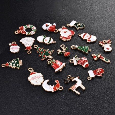 Stiesy 50 Breloques Émail Coloré Formes Fleur Assorties - Charms Pour Fabrication Bijoux Et Loisirs Créatifs