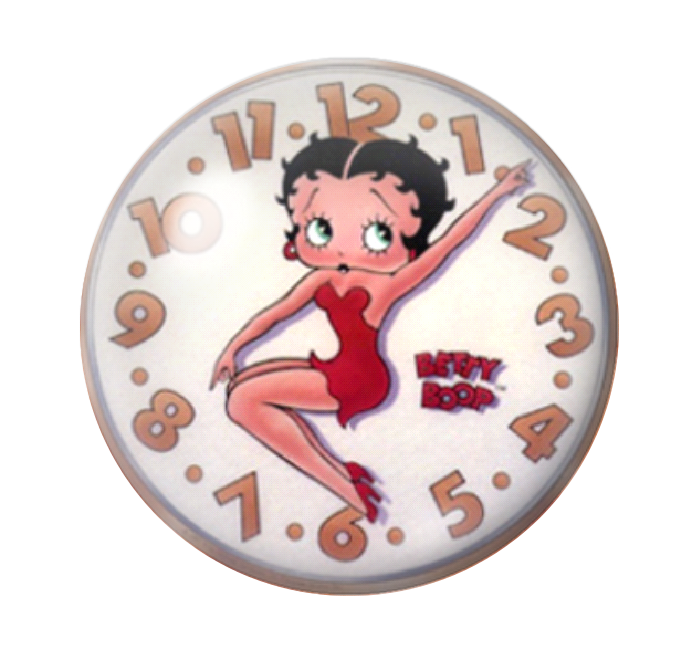 Cabochon en Verre Illustré Pin-up Betty Boop 12 à 25mm
