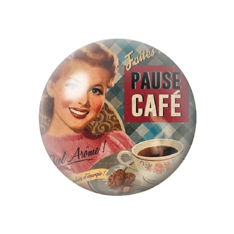 Cabochon en Verre Illustré Pub Rétro 12 à 25mm