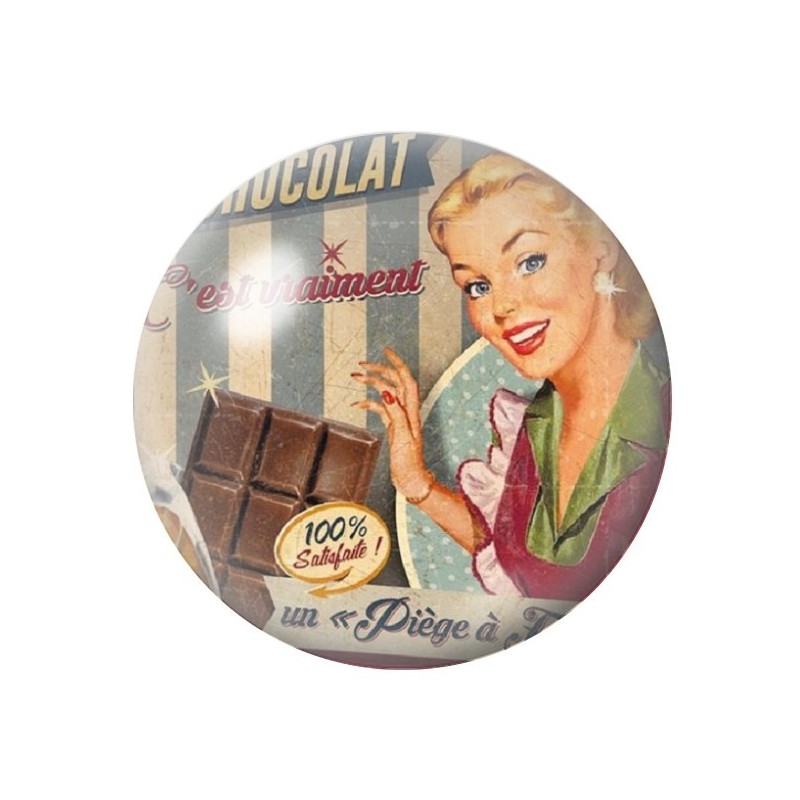 Cabochon en Verre Illustré Pub Rétro 12 à 25mm